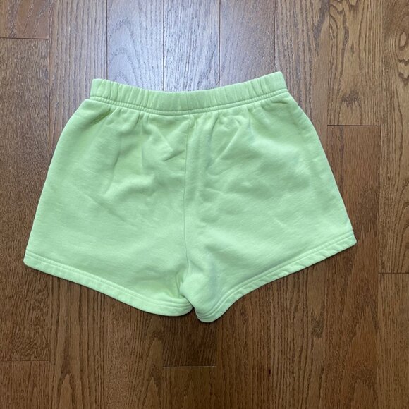 Aritzia TNA Shorts COZY Fleece Green 2XS - Picture 2 of 4